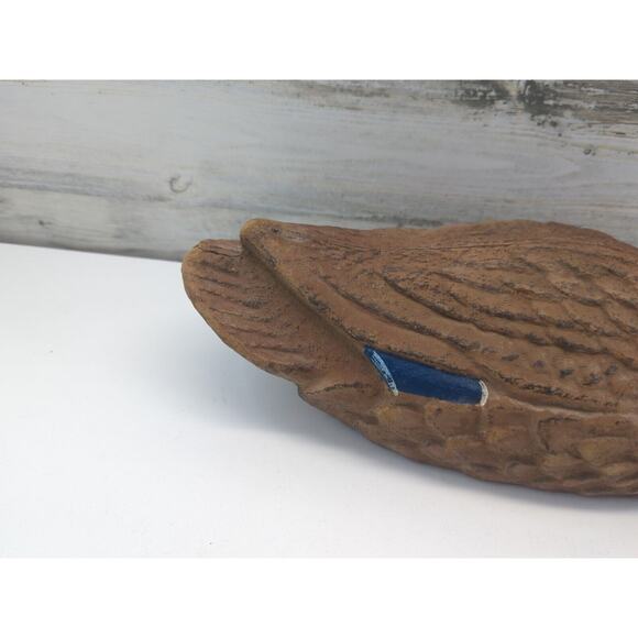 Carry Lite Hen Mallard Paper Mache Decoy Brown‎ Blue Duck Decoy - Picture 6 of 12